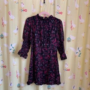 Urban Outfitters Black and Pink Mini Dress